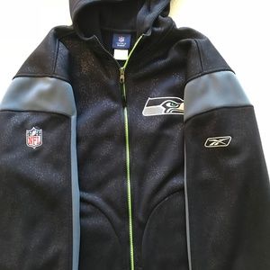 NFL Seattle Seahawks Blue On Field Reebok Jacket